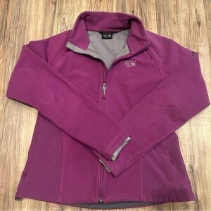 Mountain Hardwear Women’s Purple Softshell Jacket Outdoor Active Lightweight M